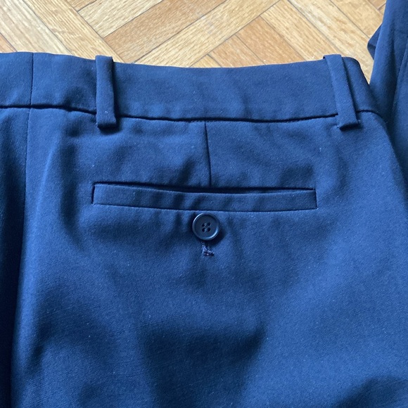 THEORY Womens Straight Fit Trousers Super Slim Solid Black Size US 6 - Picture 8 of 13